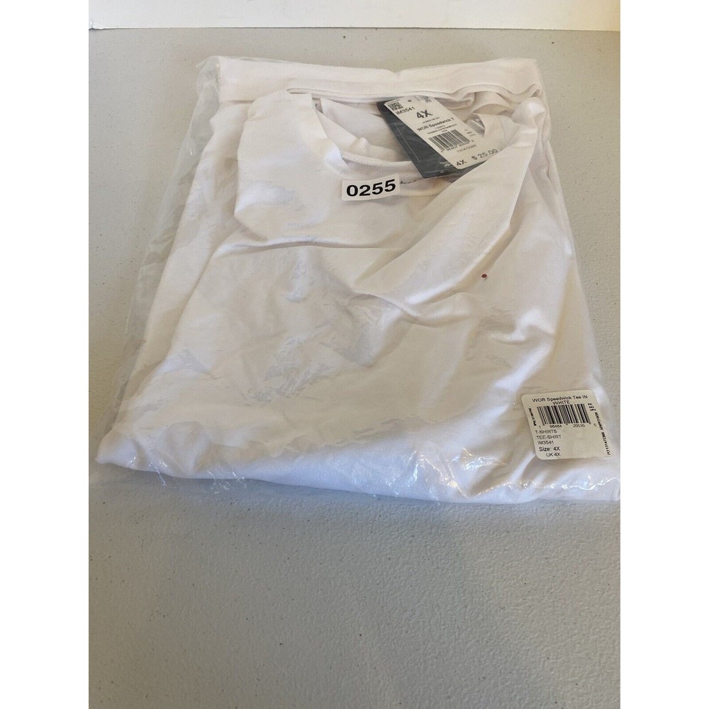 Reebok Mens Solid Performance T Shirt Speedwick White Size 4X New With Tags - Picture 3 of 4